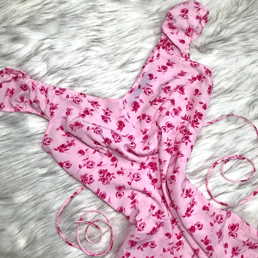 ❌SOLD❌ Y2K rose floral midi dress by Rue 21